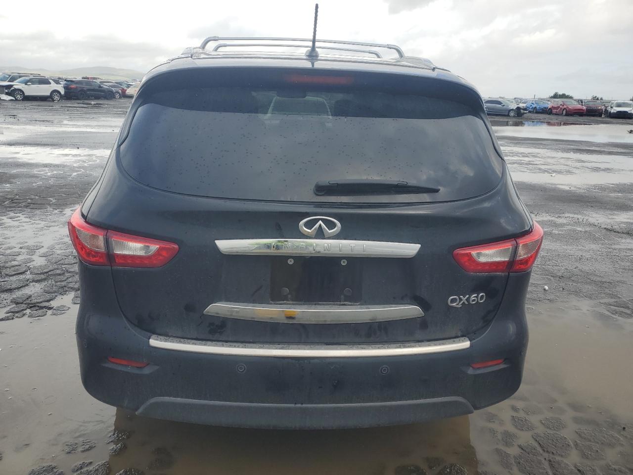 2014 Infiniti QX60 VIN 5N1AL0MMXEC519020 Copart auction photo, undercarriage damage thumbnail 6