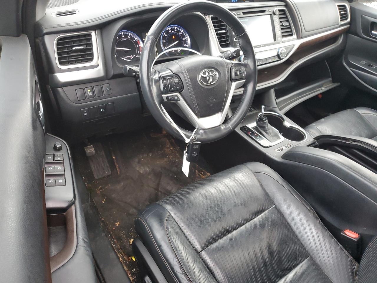 2014 Toyota Highlander VIN 5TDDKRFH2ES038377 Copart auction photo, side damage thumbnail 8