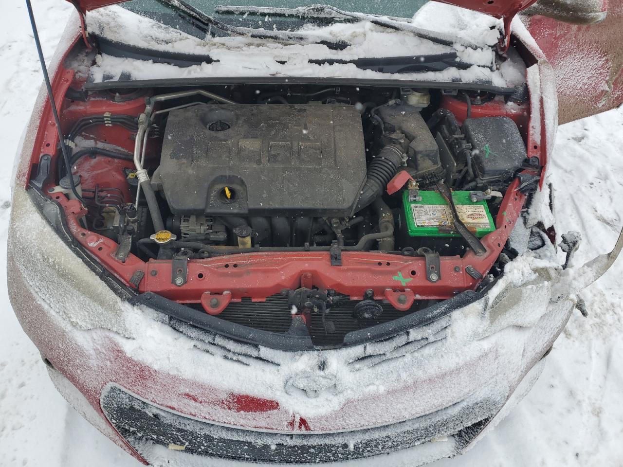 2014 Toyota Corolla VIN 2T1BURHE8EC167401 Copart auction photo, front end / side damage thumbnail 11