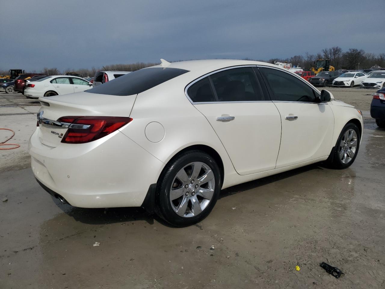 2014 Buick Regal VIN 2G4GP5EX6E9202122 Copart auction photo, front end damage thumbnail 3