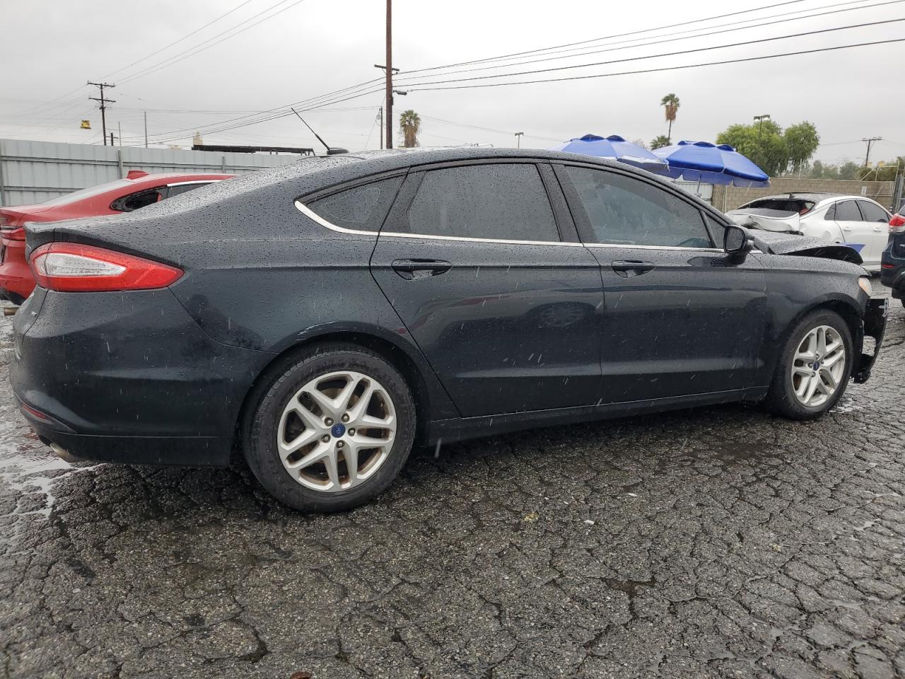 2014 Ford Fusion VIN 3FA6P0H7XER330023 Copart auction photo, front end / side damage thumbnail 3