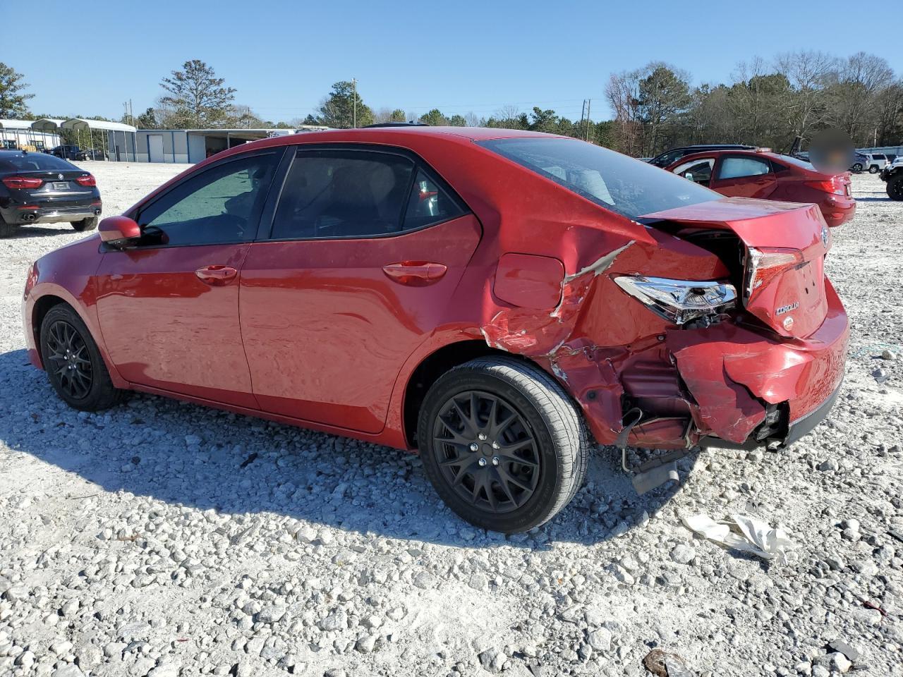 2018 Toyota Corolla VIN 2T1BURHE7JC970629 Copart auction photo, rear end / side damage thumbnail 2