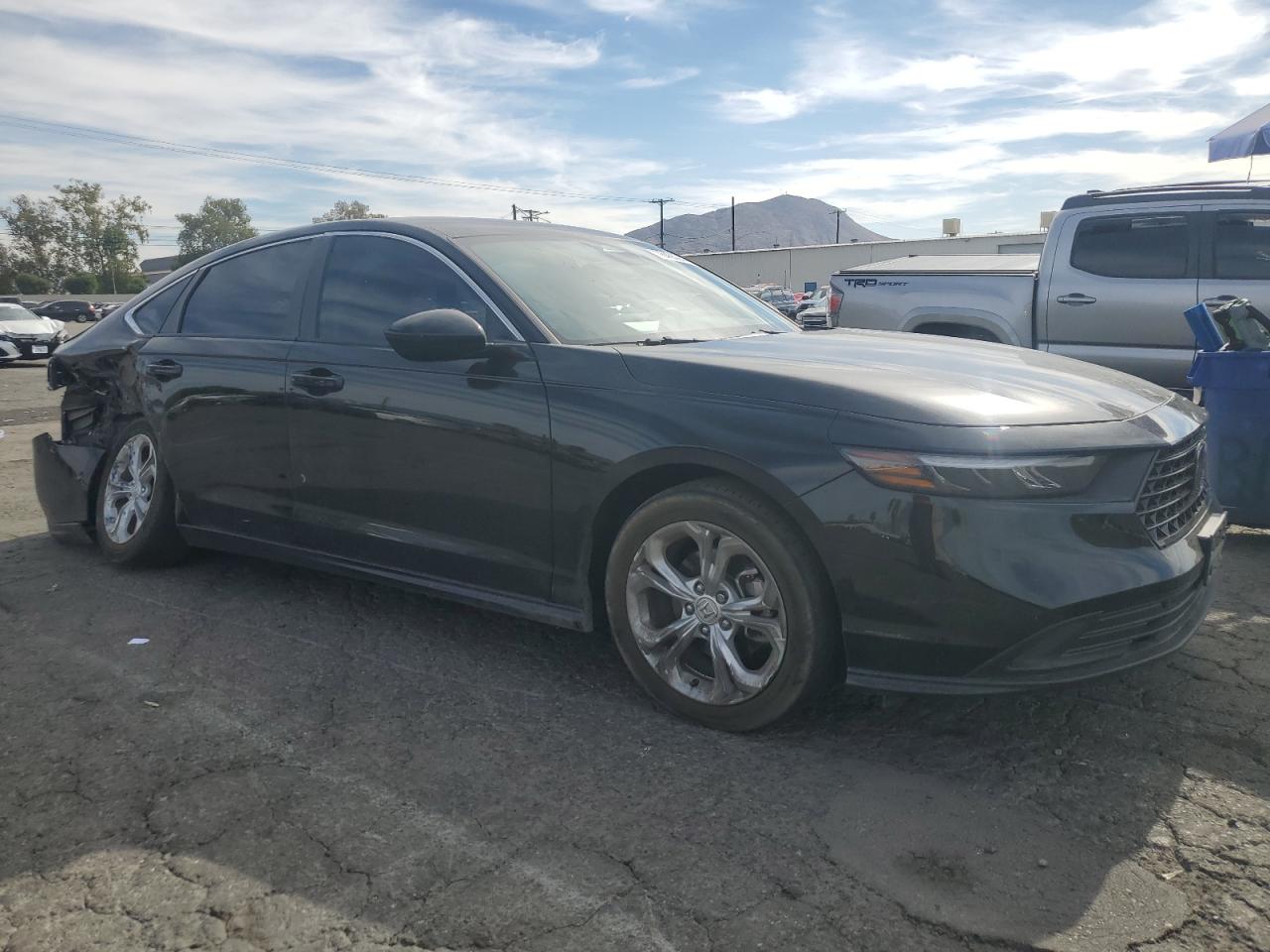 2023 Honda Accord VIN 1HGCY1F28PA022872 Copart auction photo, rear end / side damage thumbnail 4