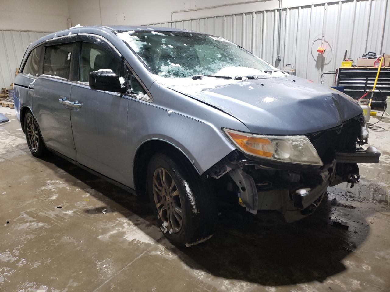 2012 Honda Odyssey VIN 5FNRL5H65CB018603 Copart auction photo, all over damage thumbnail 4