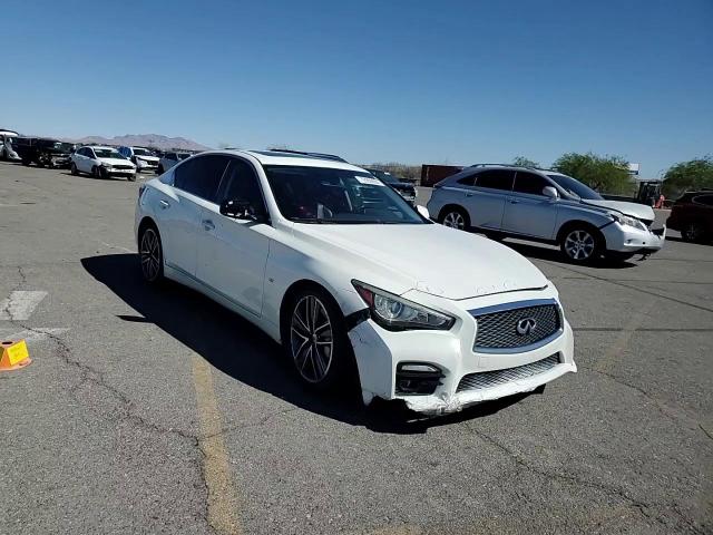 2015 Infiniti Q50 VIN JN1BV7APXFM354238 Copart auction photo, front end / rear end damage thumbnail 10