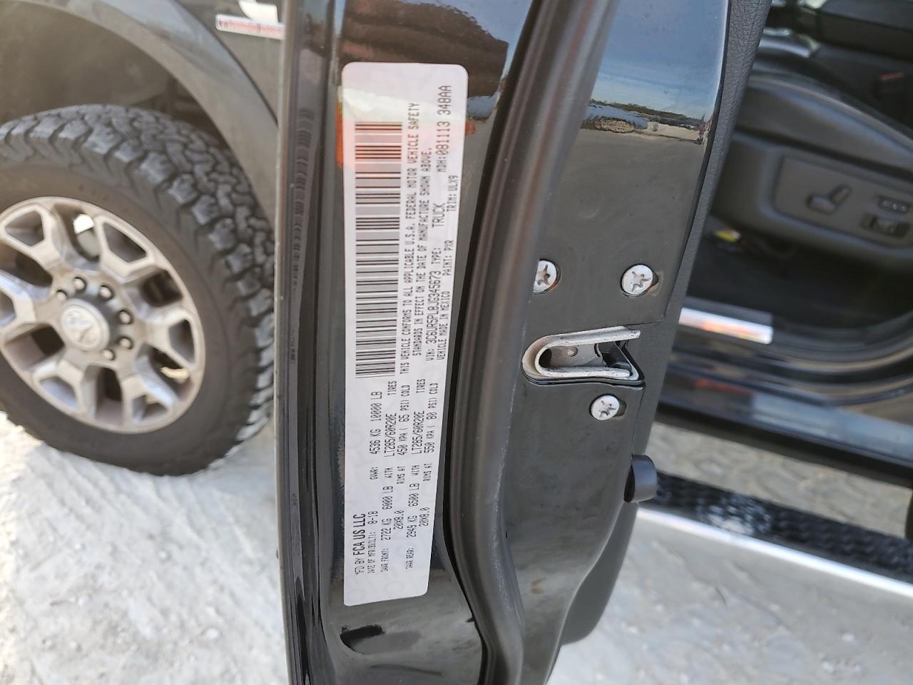 2018 RAM 2500 VIN 3C6UR5PL8JG345673 Copart auction photo, mechanical damage thumbnail 12