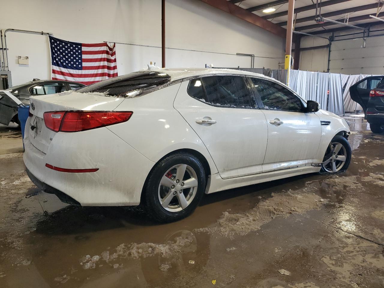 2015 KIA Optima VIN 5XXGM4A73FG373739 Copart auction photo, front end / top/roof damage thumbnail 3