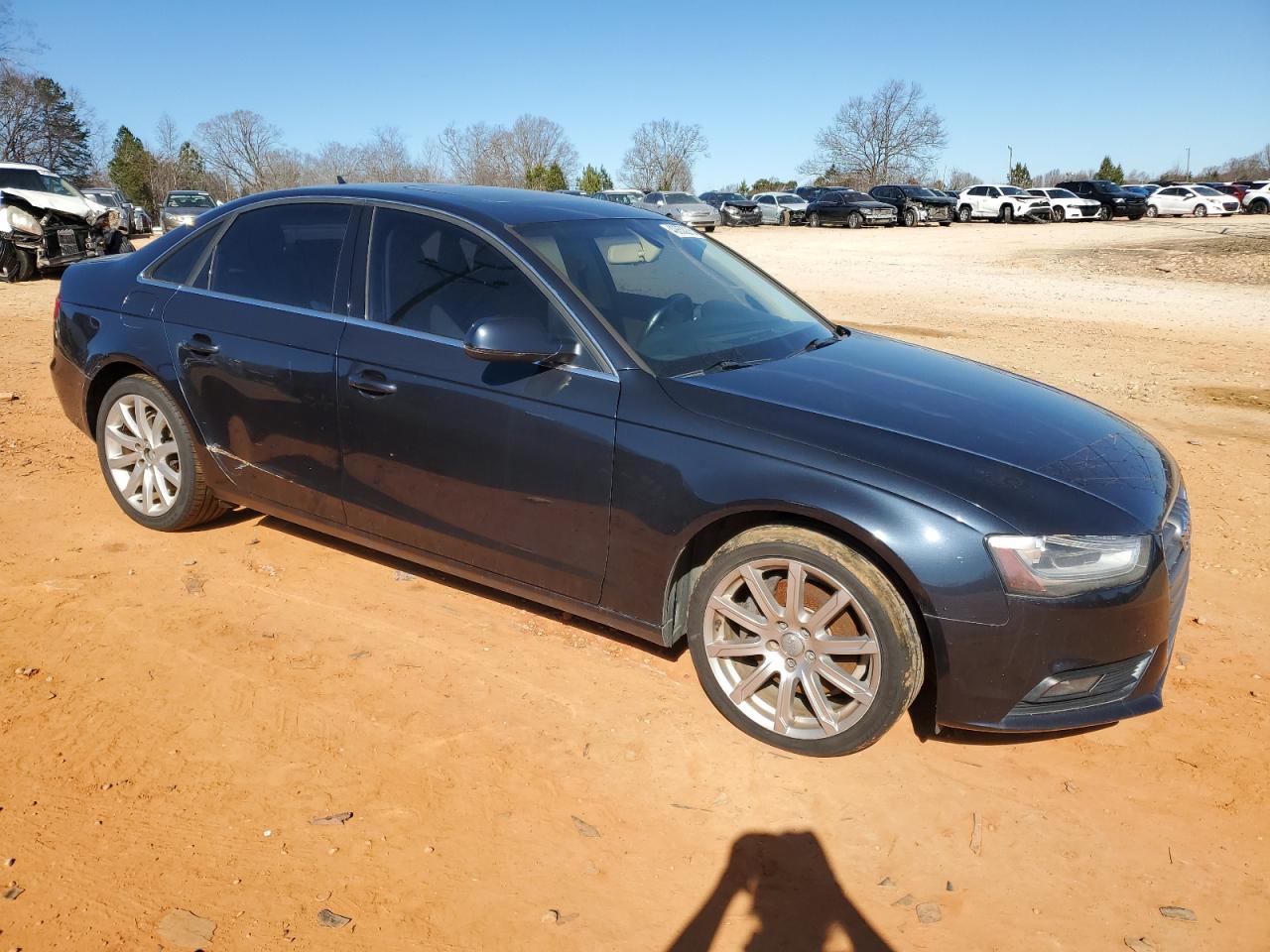2013 Audi A4 VIN WAUAFAFL1DA146012 Copart auction photo, side / mechanical damage thumbnail 4
