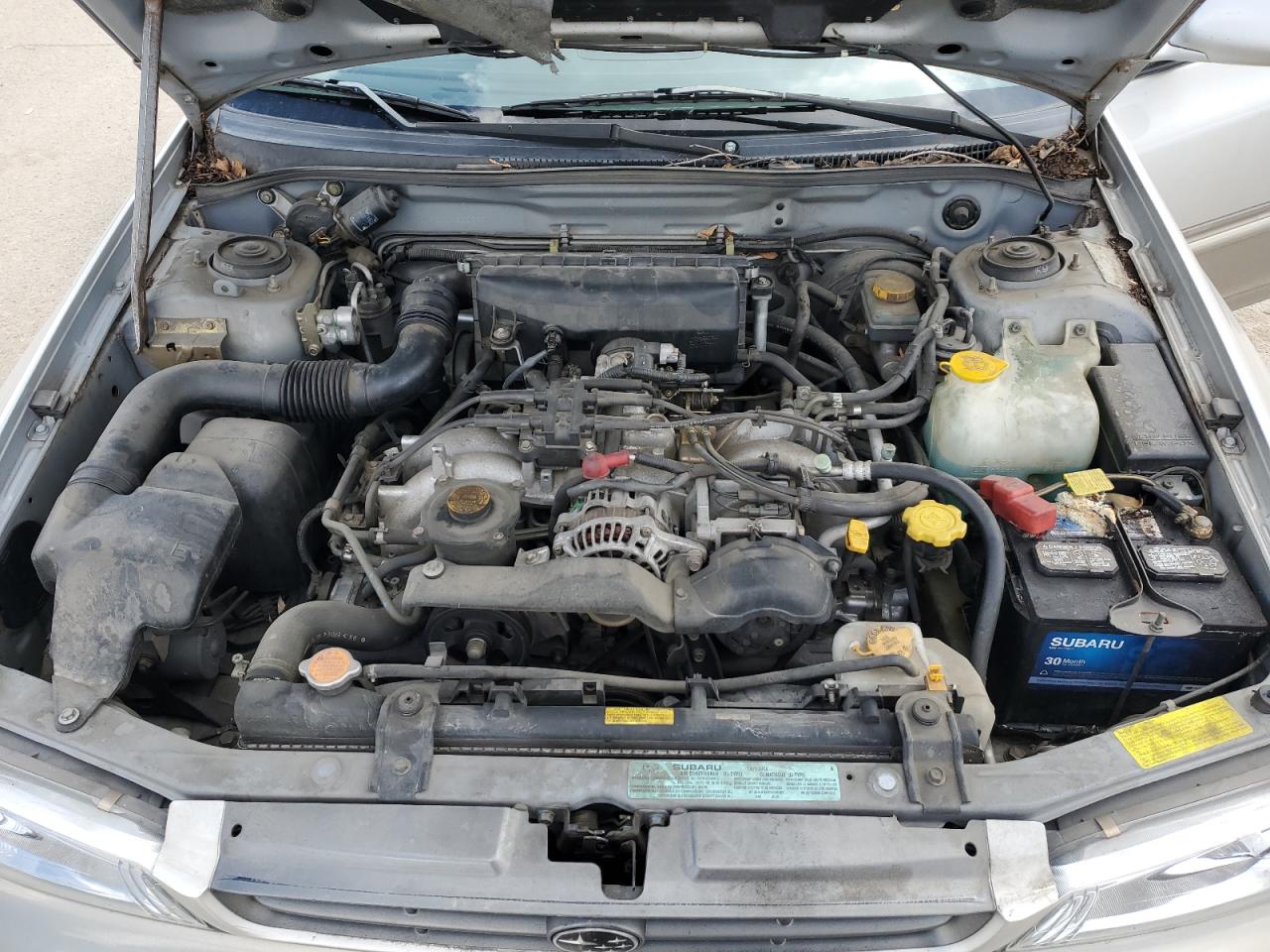 2000 Subaru Impreza VIN JF1GF4858YG807539 Copart auction photo, all over damage thumbnail 12