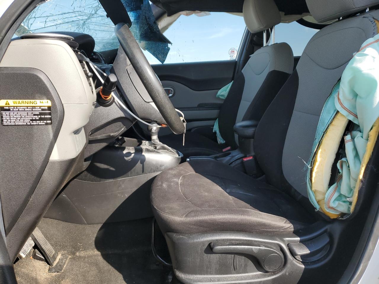 2015 KIA Soul VIN KNDJN2A21F7187248 Copart auction photo, front end / top/roof damage thumbnail 7