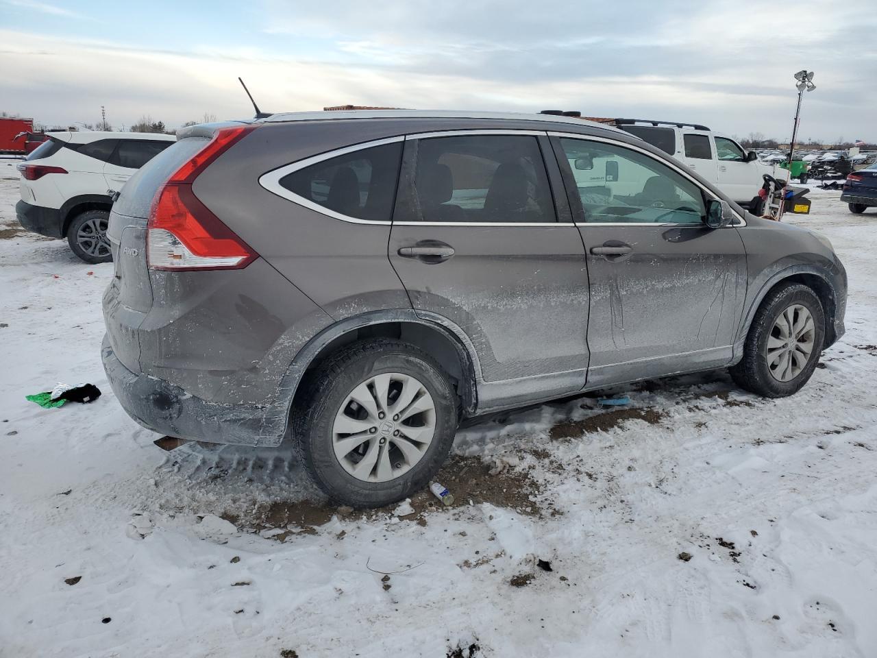 2014 Honda CR-V VIN 2HKRM4H75EH619823 Copart auction photo, front end damage thumbnail 3
