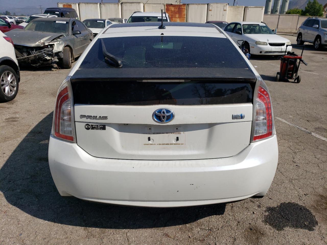 2012 Toyota Prius VIN JTDKN3DU9C1537599 Copart auction photo, front end damage thumbnail 6