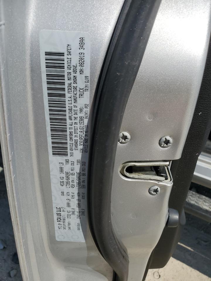 2018 RAM 2500 VIN 3C6UR5FL8JG115309 Copart auction photo, front end damage thumbnail 14