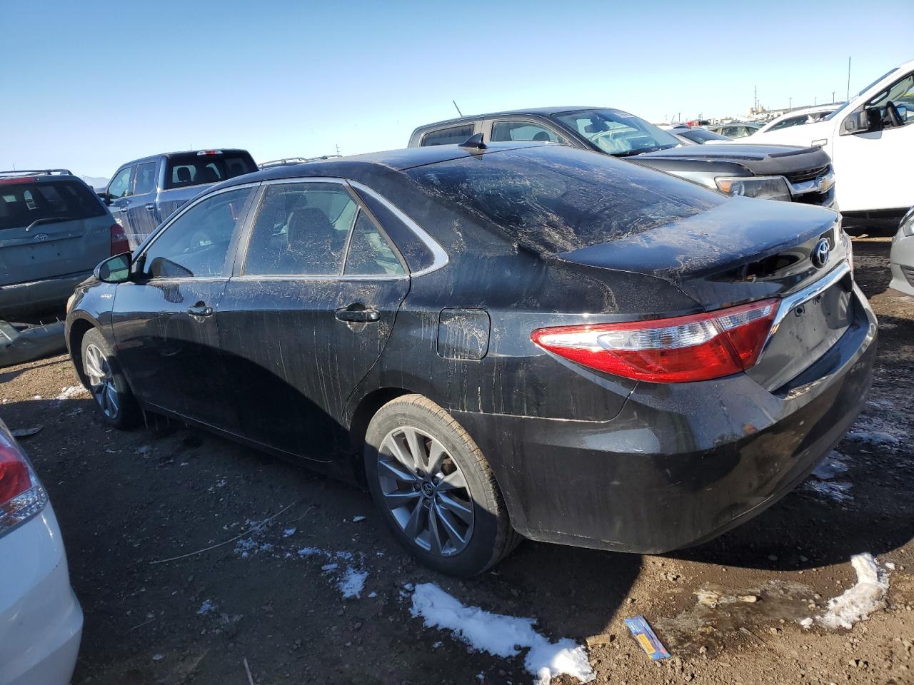 2015 Toyota Camry VIN 4T1BD1FK6FU152406 Copart auction photo, rear end damage thumbnail 2