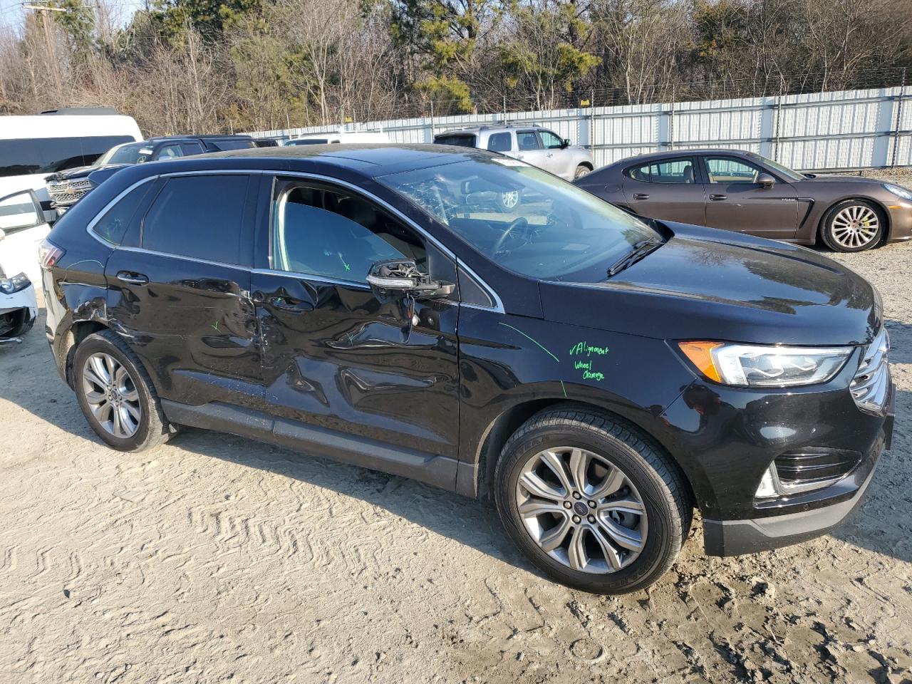 2019 Ford Edge VIN 2FMPK4K90KBC69298 Copart auction photo, side / rear end damage thumbnail 4