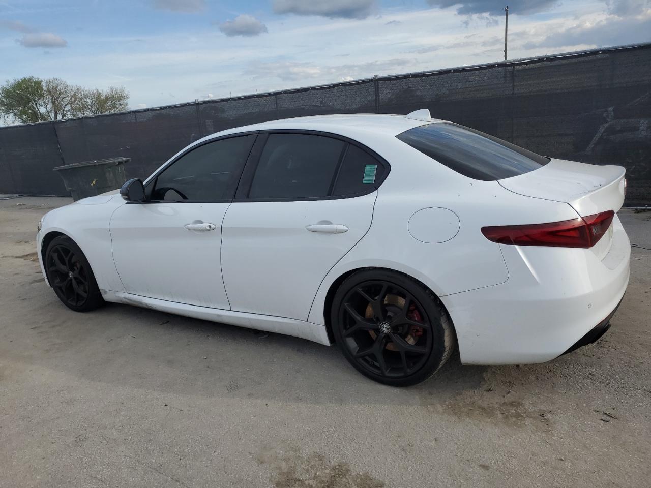 2020 Alfa Romeo Giulia VIN ZARFAMAN3L7626152 Copart auction photo, side / rear end damage thumbnail 2