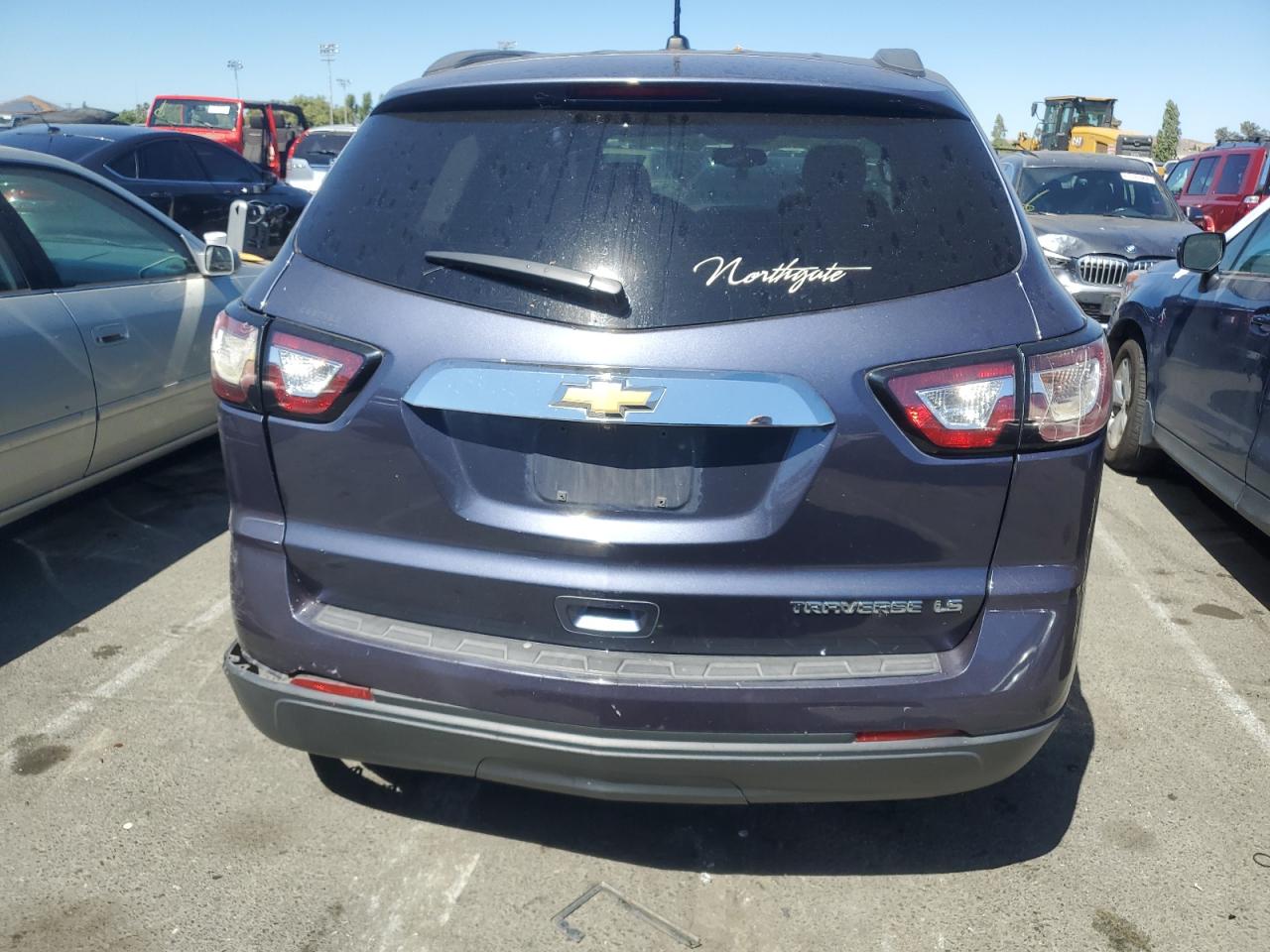 2014 Chevrolet Traverse VIN 1GNKRFKD5EJ159252 Copart auction photo, rear end damage thumbnail 6
