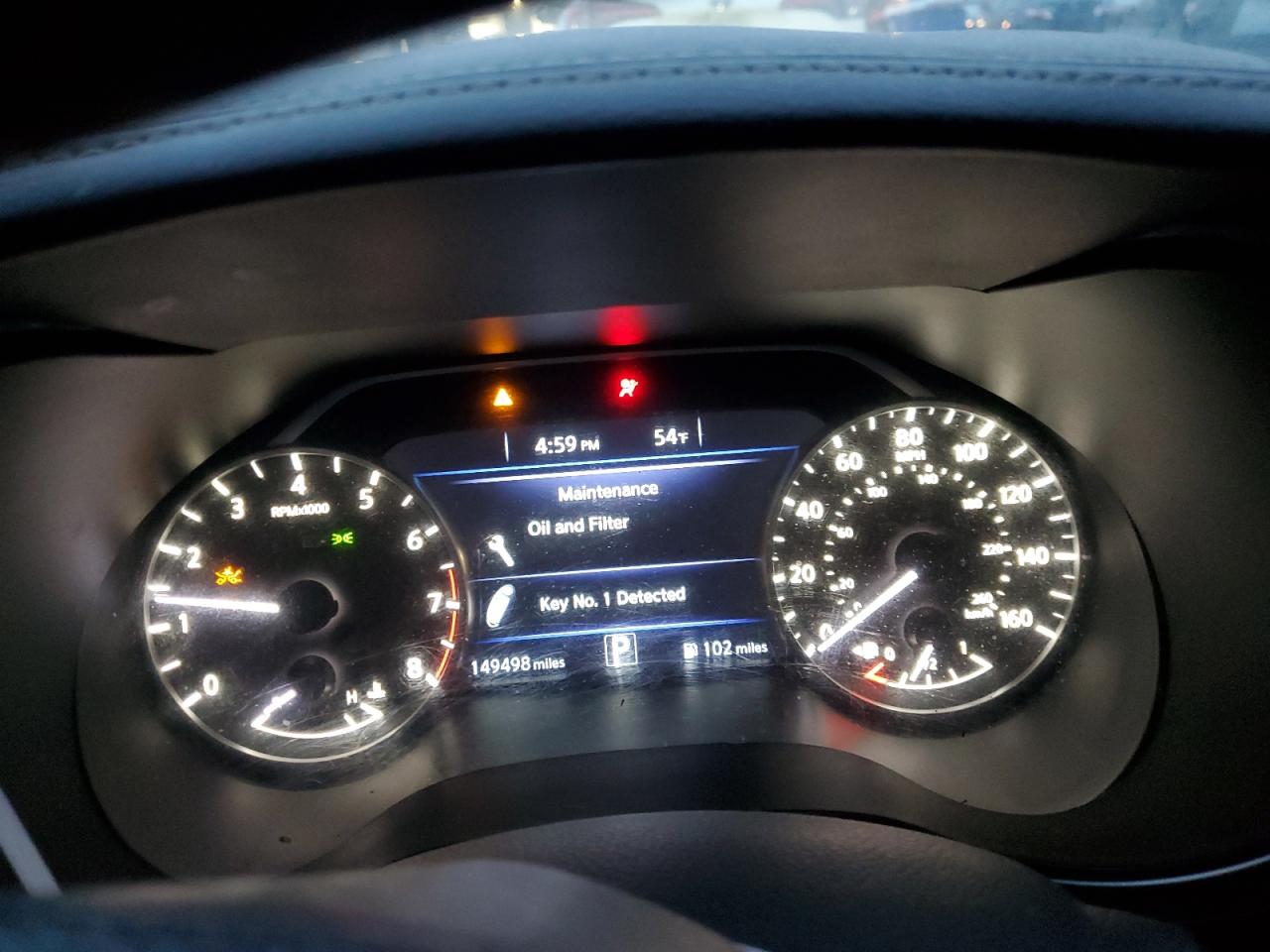 2019 Nissan Maxima VIN 1N4AA6AV0KC372170 Copart auction photo, all over damage thumbnail 9