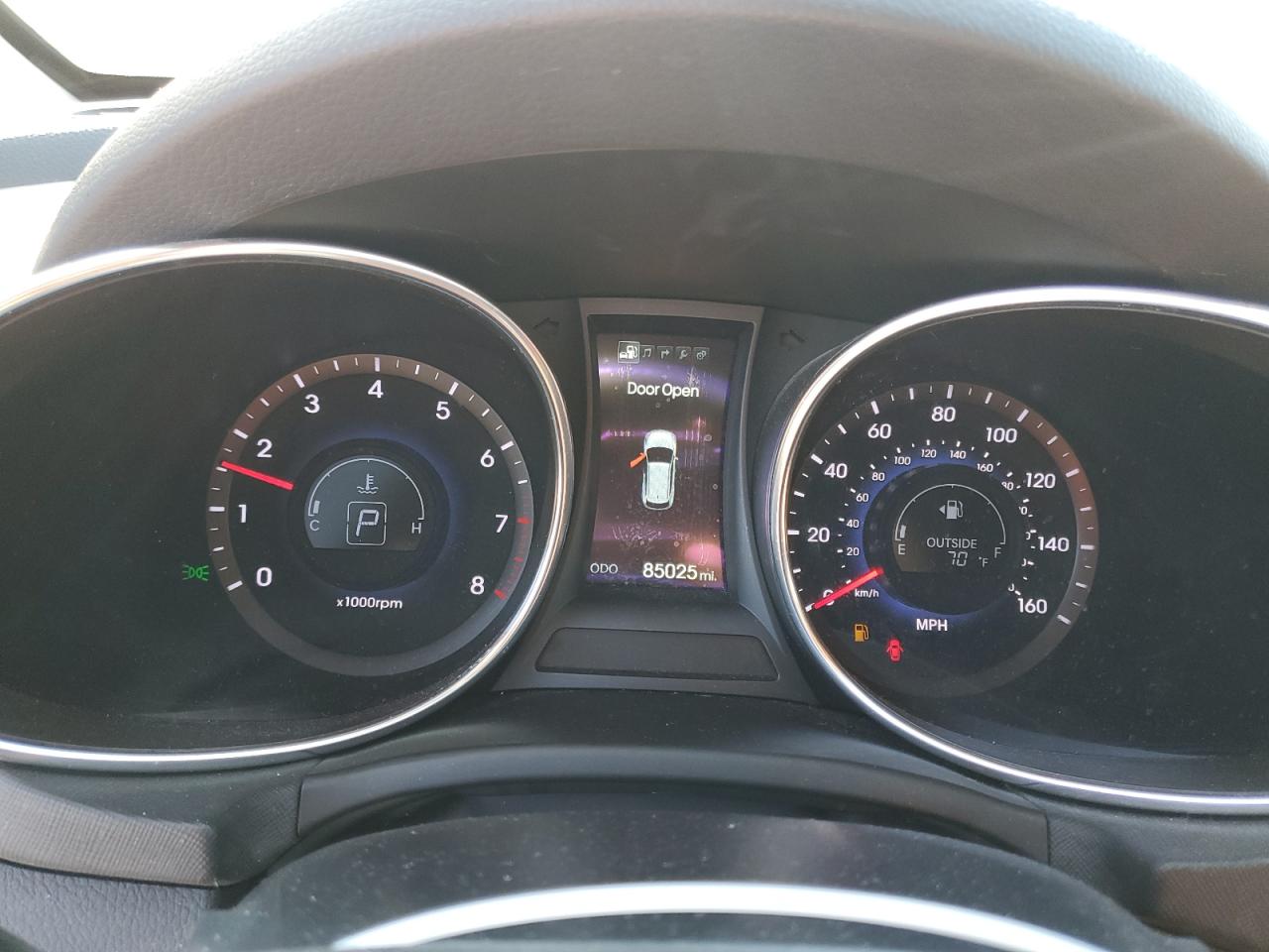 2015 Hyundai Santa Fe VIN 5XYZWDLA2FG264387 Copart auction photo, front end / minor dent/scratches damage thumbnail 9