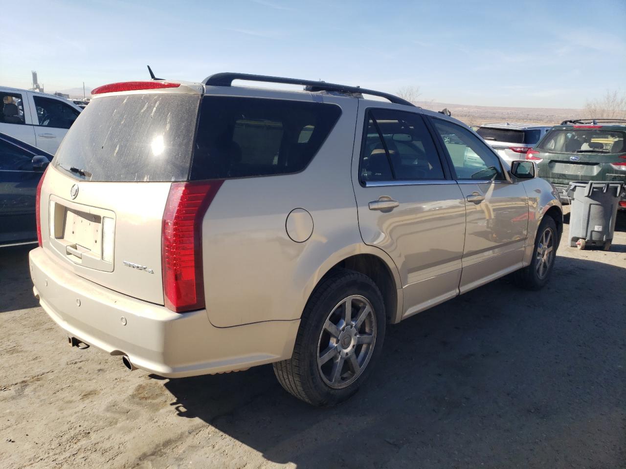 2008 Cadillac SRX VIN 1GYEE437680143838 Copart auction photo, mechanical damage thumbnail 3