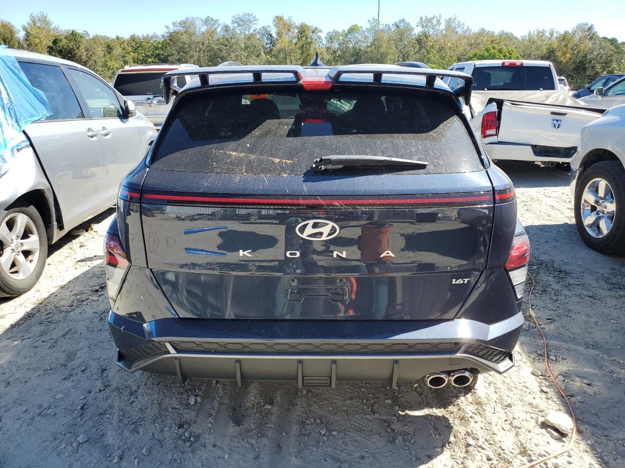 2024 Hyundai Kona VIN KM8HA3A3XRU048276 Copart auction photo, top/roof / water/flood damage thumbnail 6