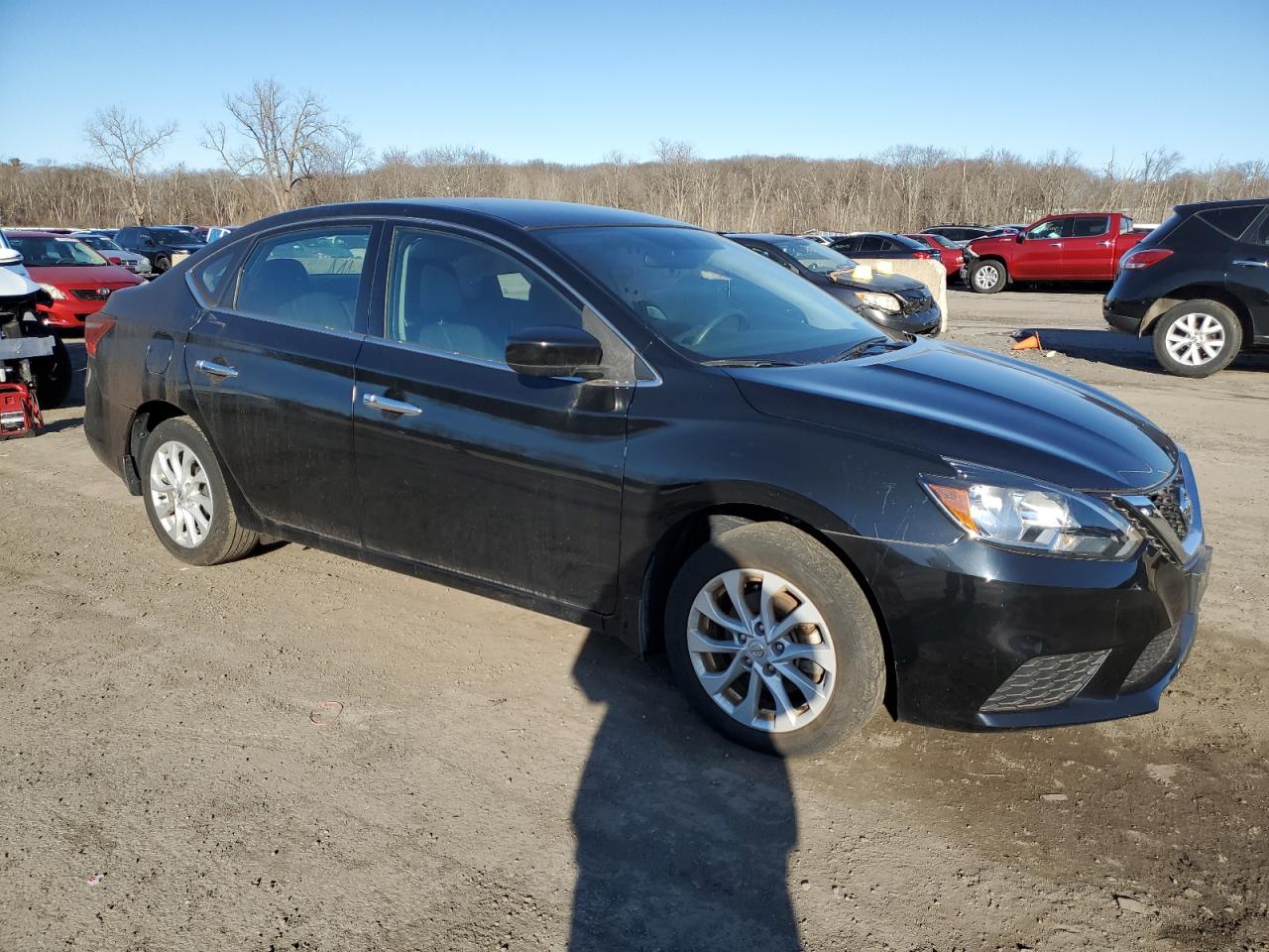 2018 Nissan Sentra VIN 3N1AB7AP3JY347092 Copart auction photo, side / minor dent/scratches damage thumbnail 4