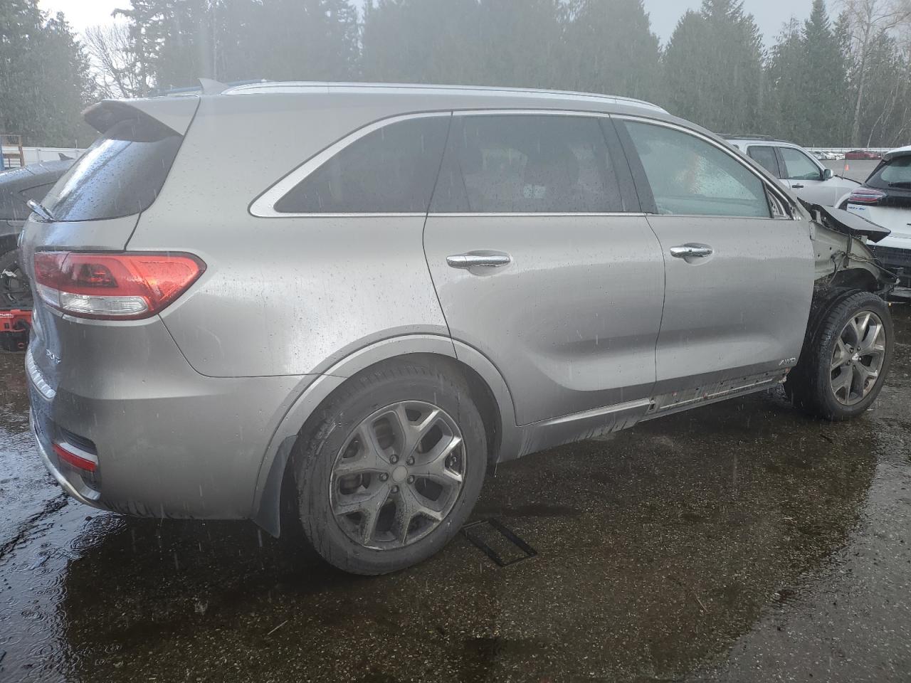 2018 KIA Sorento VIN 5XYPKDA55JG401789 Copart auction photo, front end damage thumbnail 3