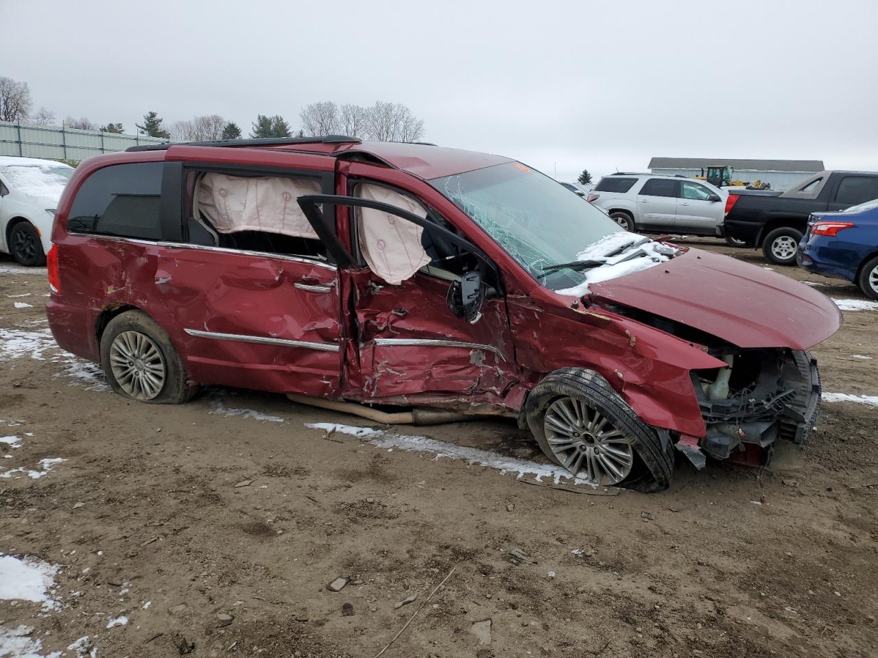 2013 Chrysler Town & Country VIN 2C4RC1CG5DR614065 Copart auction photo, all over damage thumbnail 4