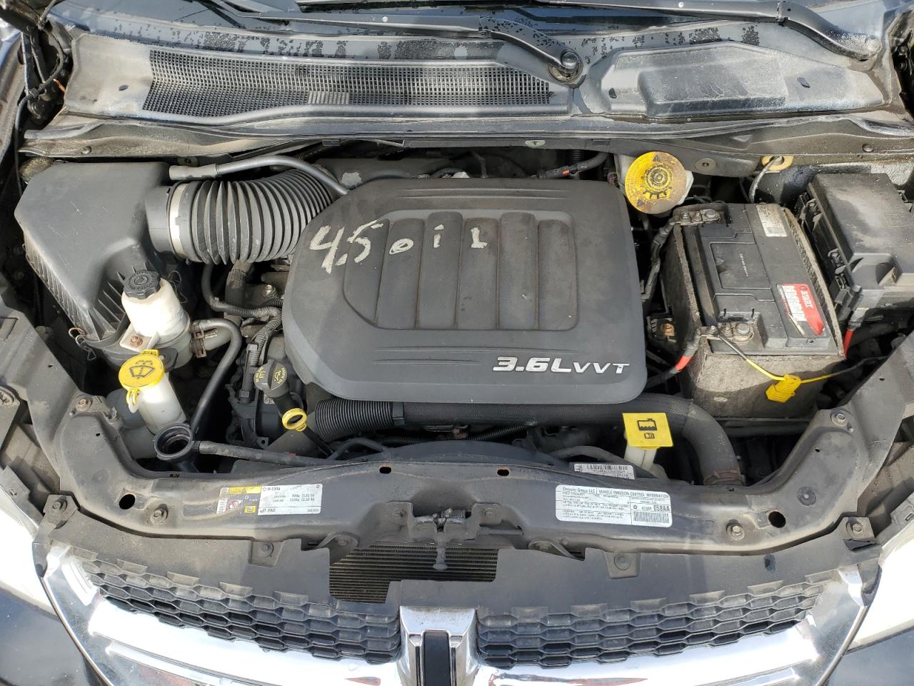 2014 Dodge Caravan VIN 2C4RDGBG5ER136619 Copart auction photo, rear end damage thumbnail 12