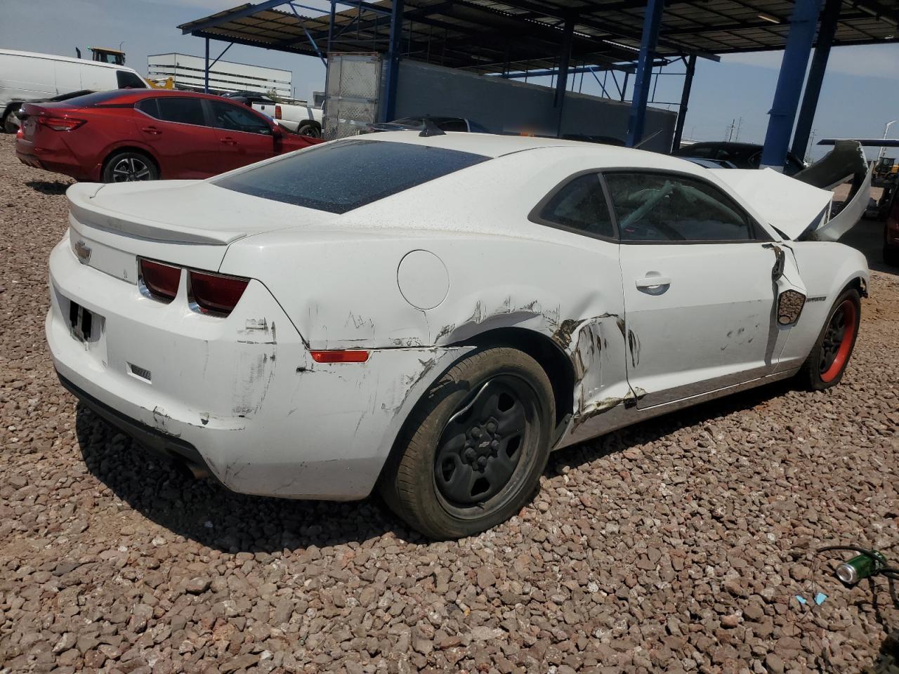 2013 Chevrolet Camaro VIN 2G1FA1E38D9245102 Copart auction photo, front end damage thumbnail 3