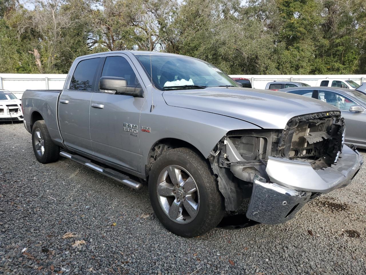 2019 RAM 1500 VIN 1C6RR6TT4KS603196 Copart auction photo, front end / mechanical damage thumbnail 4
