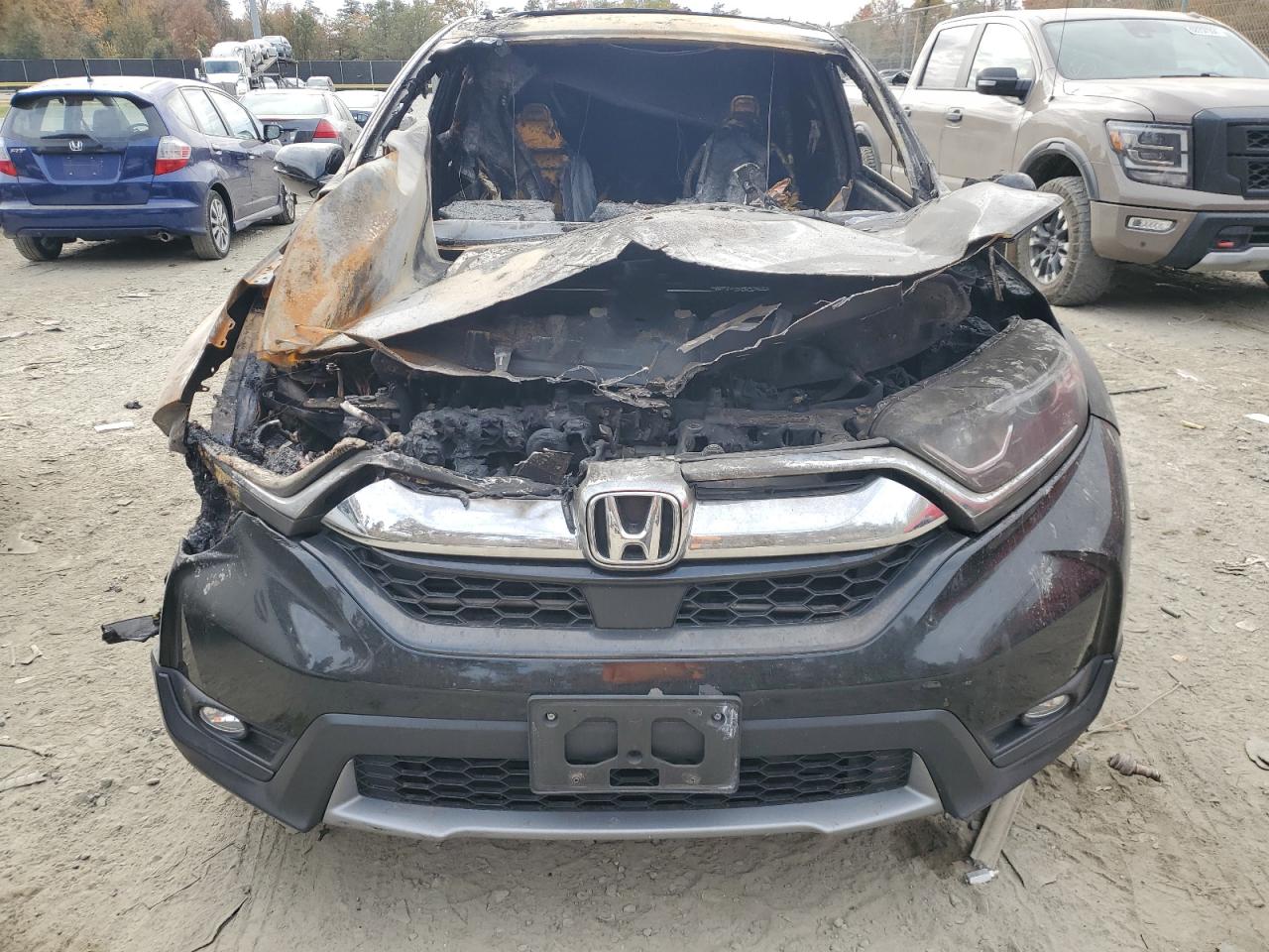 2019 Honda CR-V VIN 5J6RW2H54KL009393 Copart auction photo, burn - engine damage thumbnail 5