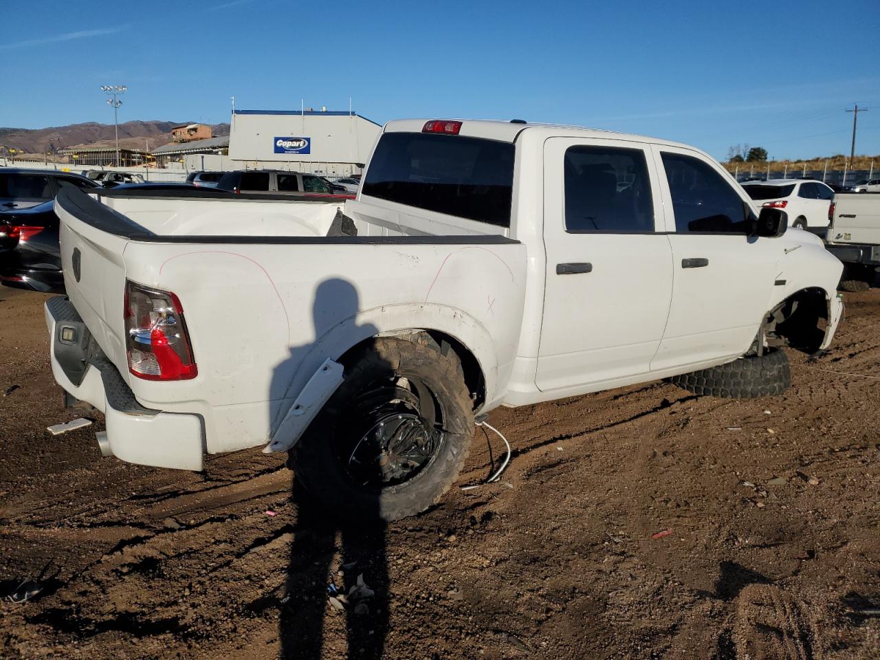 2012 Dodge RAM VIN 1C6RD7KT0CS133014 Copart auction photo, front end / rear end damage thumbnail 3