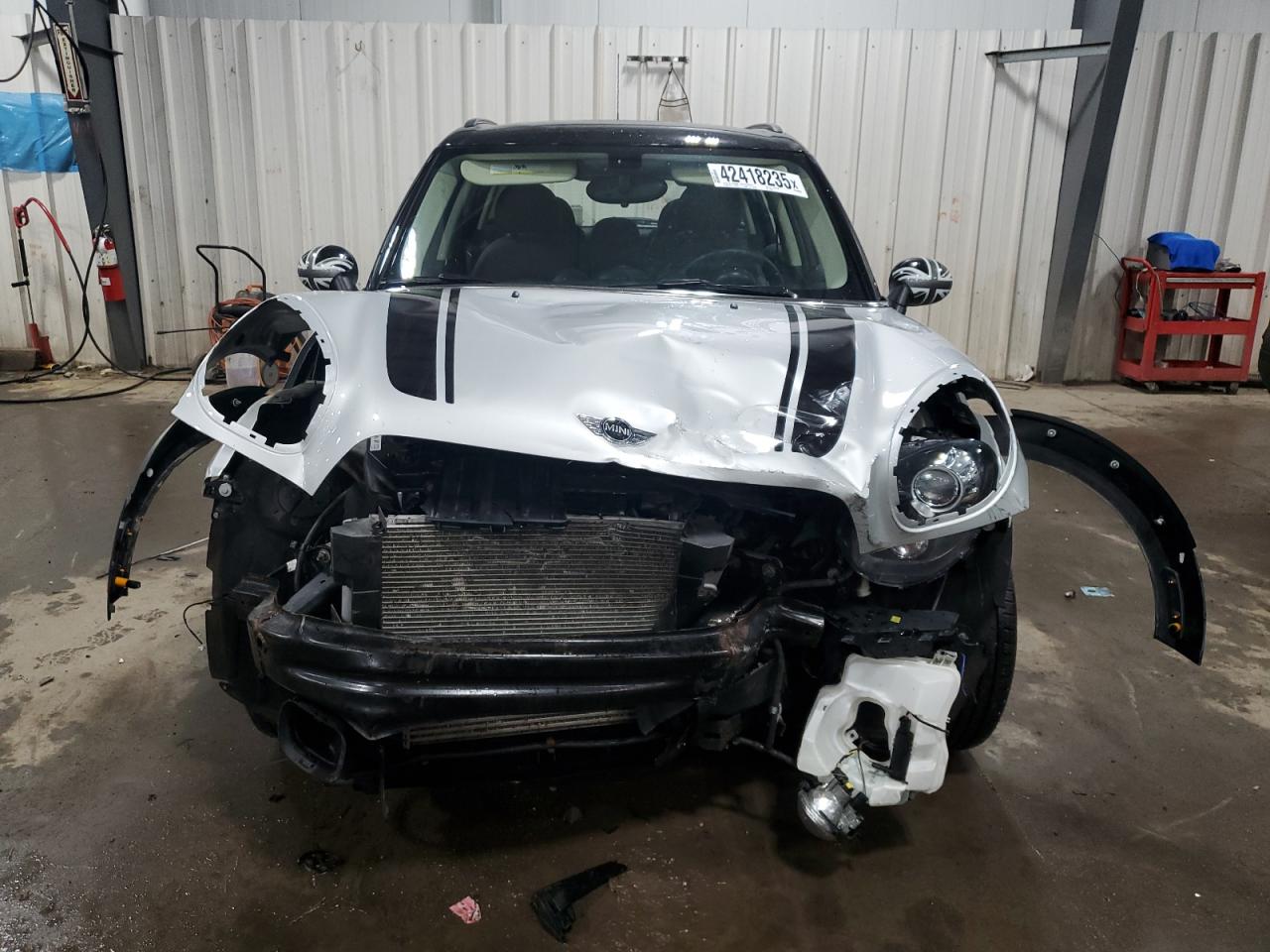 2014 MINI Cooper VIN WMWZC5C56EWP38292 Copart auction photo, front end damage thumbnail 5