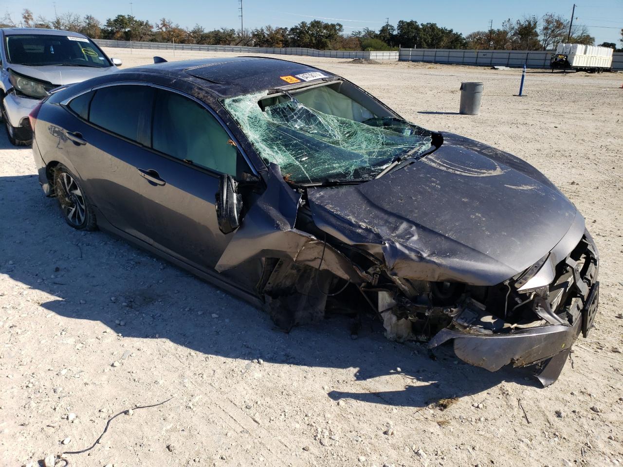 2017 Honda Civic VIN 19XFC2F70HE056329 Copart auction photo, all over damage thumbnail 4