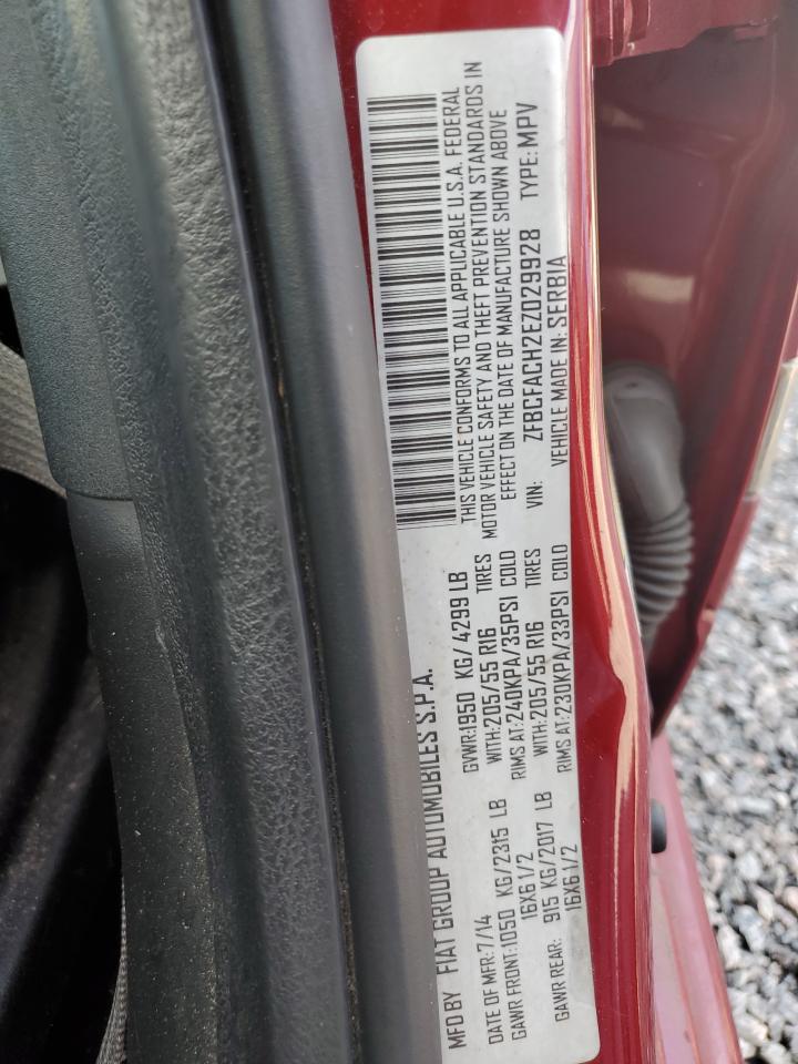 2014 Fiat 500 VIN ZFBCFACH2EZ029928 Copart auction photo, front end damage thumbnail 15