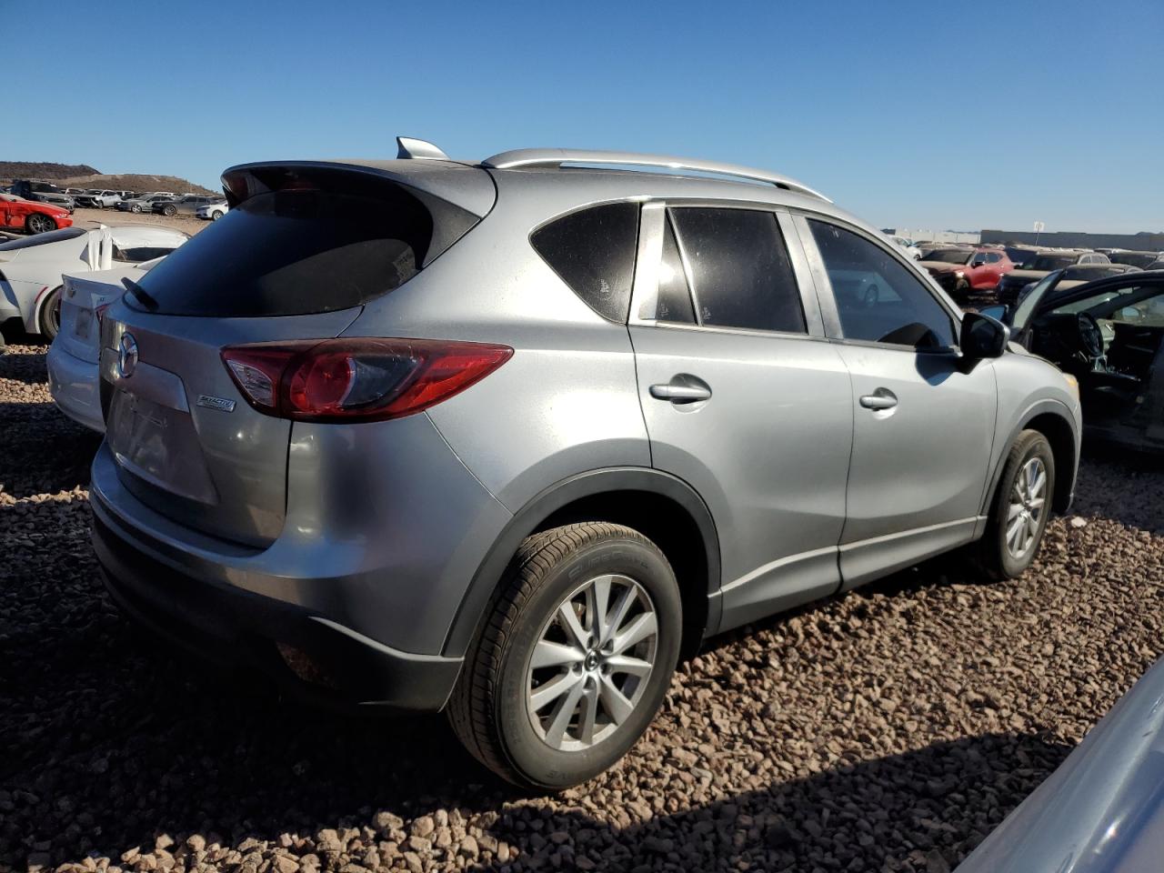 2014 Mazda CX-5 VIN JM3KE2CY9E0356176 Copart auction photo, front end / side damage thumbnail 3