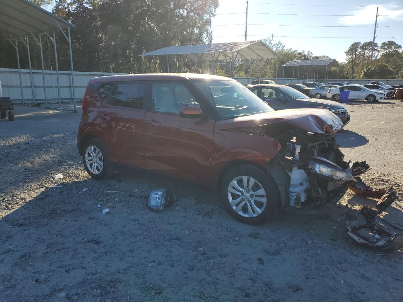 2021 KIA Soul VIN KNDJ23AU7M7775250 Copart auction photo, front end damage thumbnail 4