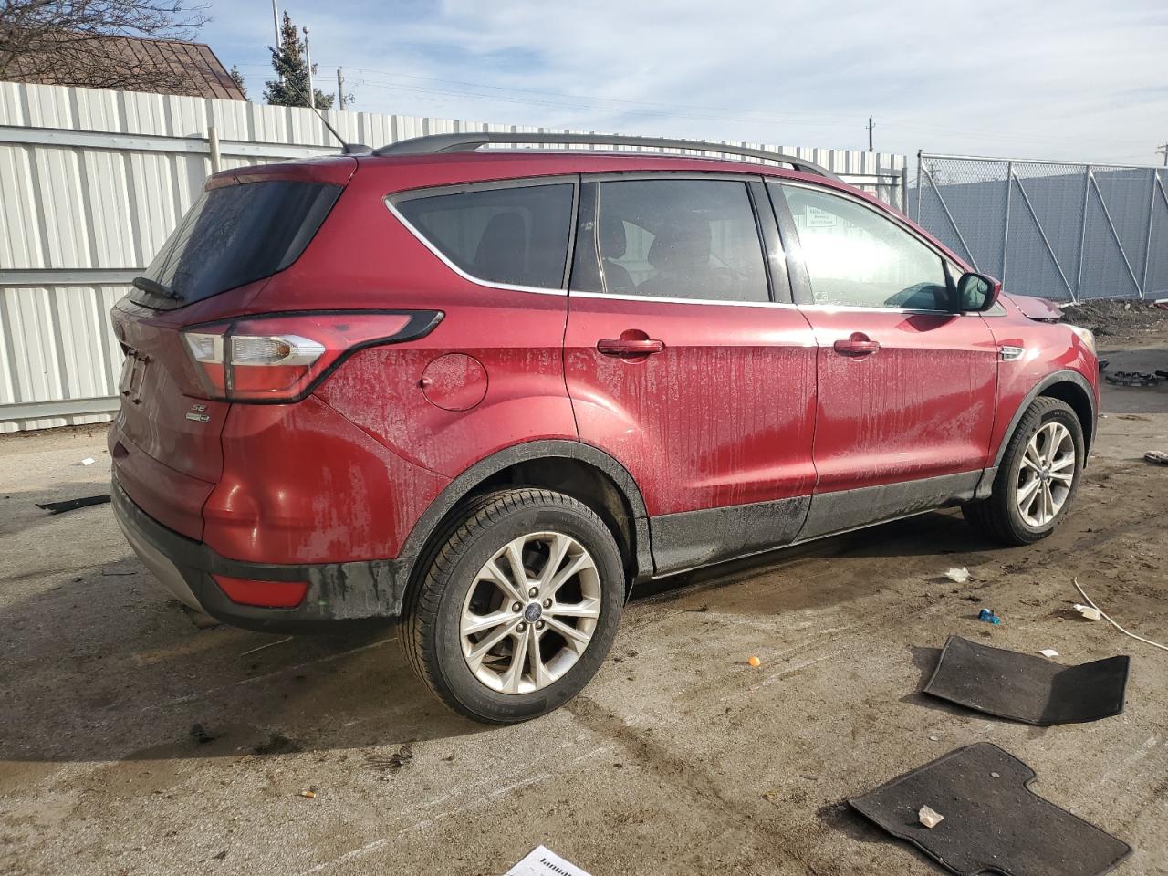 2017 Ford Escape VIN 1FMCU9GD6HUD01368 Copart auction photo, front end damage thumbnail 3