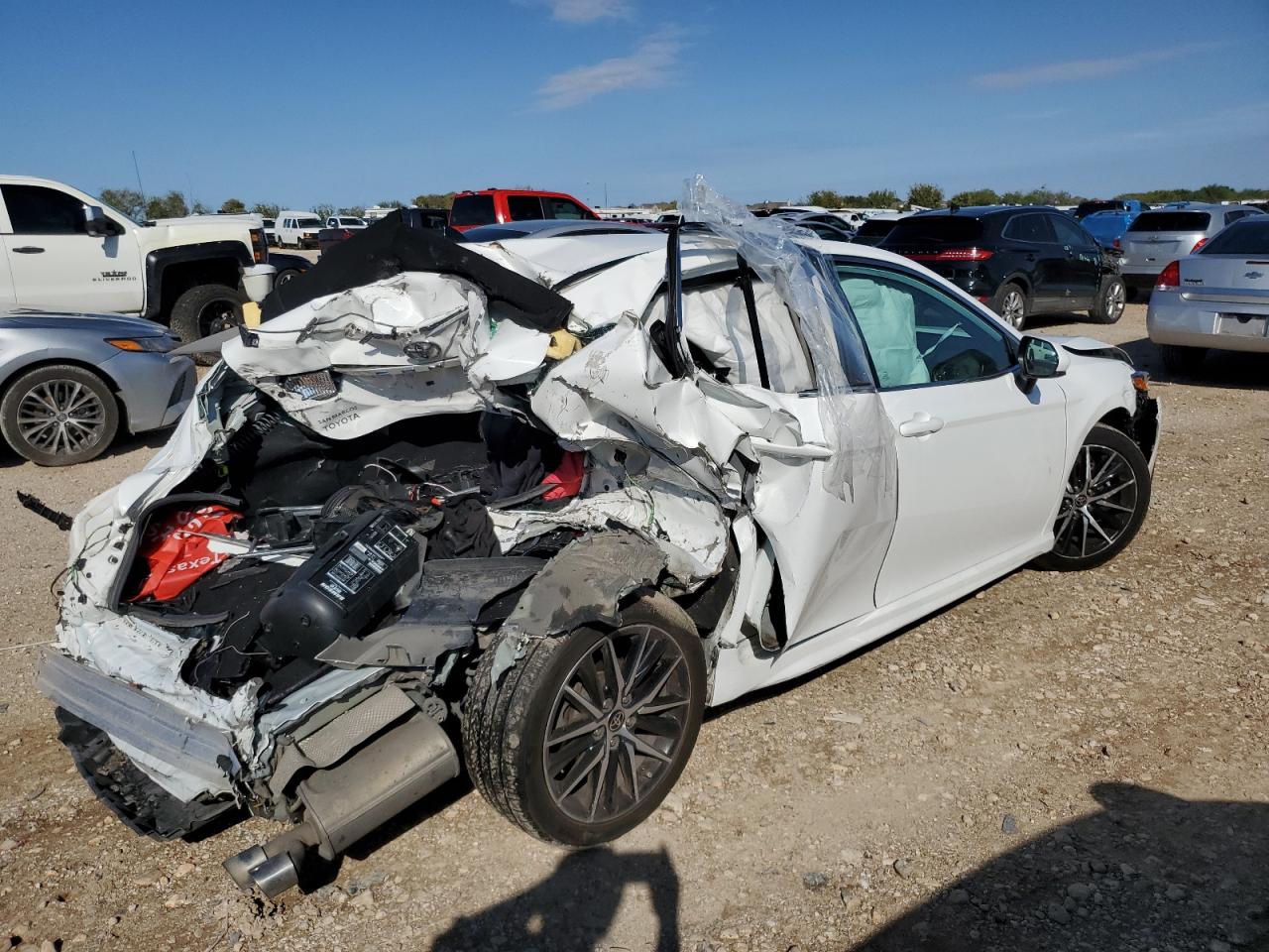 2021 Toyota Camry VIN 4T1G11AK4MU477784 Copart auction photo, all over damage thumbnail 3