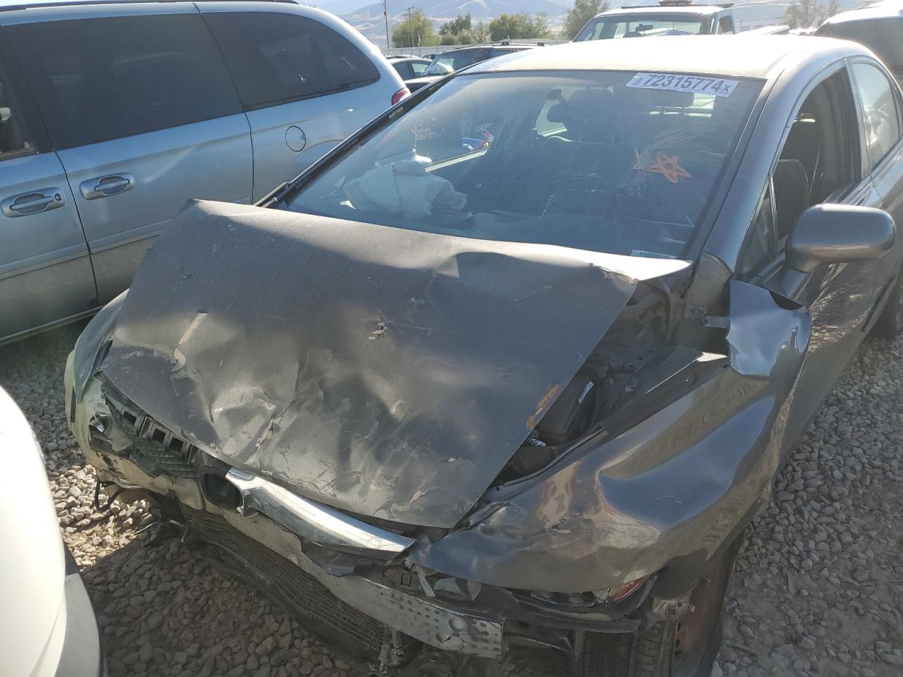 2010 Honda Civic VIN 2HGFA1F55AH307615 Copart auction photo, front end / rear end damage thumbnail 5