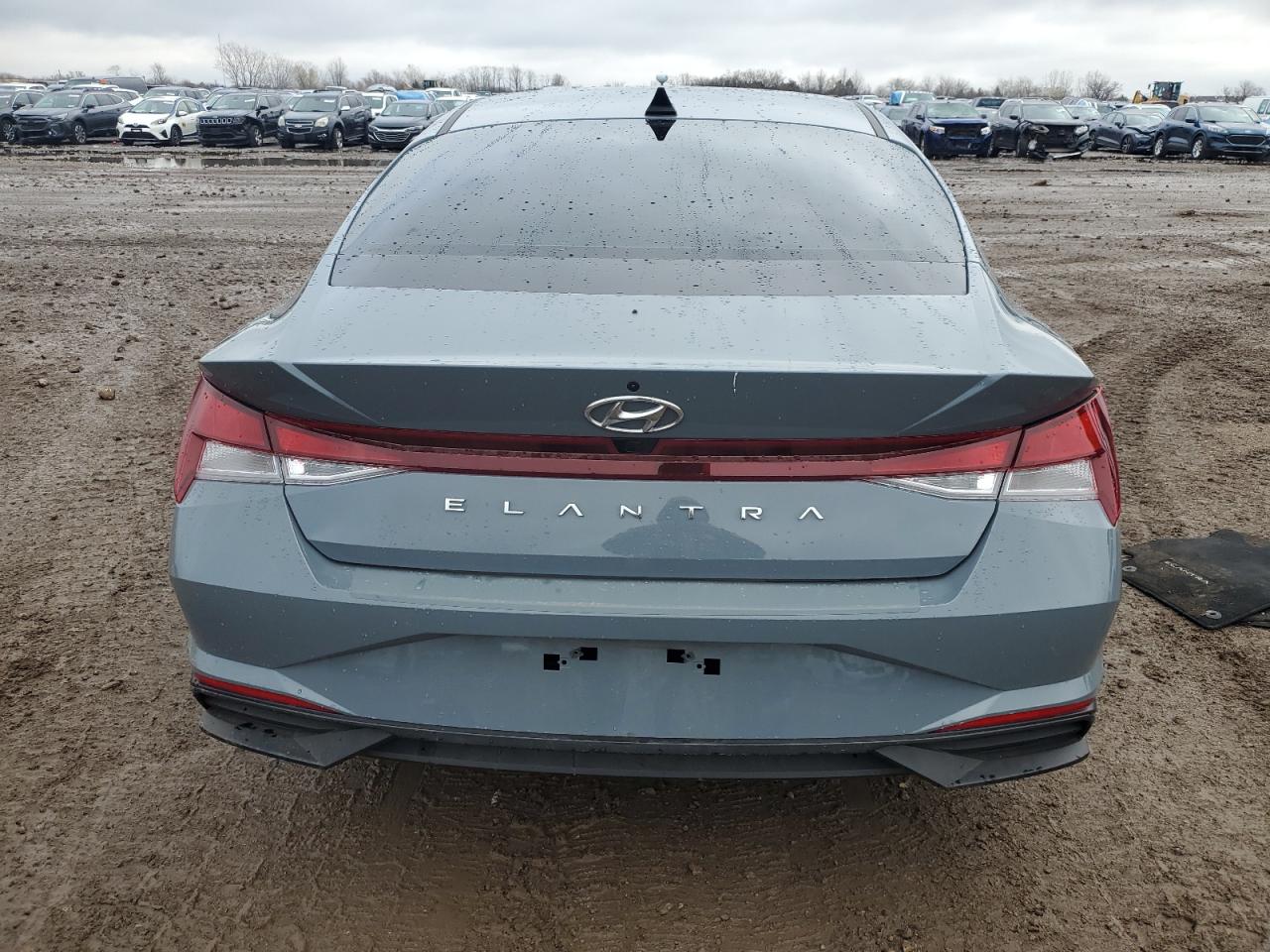 2022 Hyundai Elantra VIN KMHLS4AG5NU367563 Copart auction photo, side / front end damage thumbnail 6