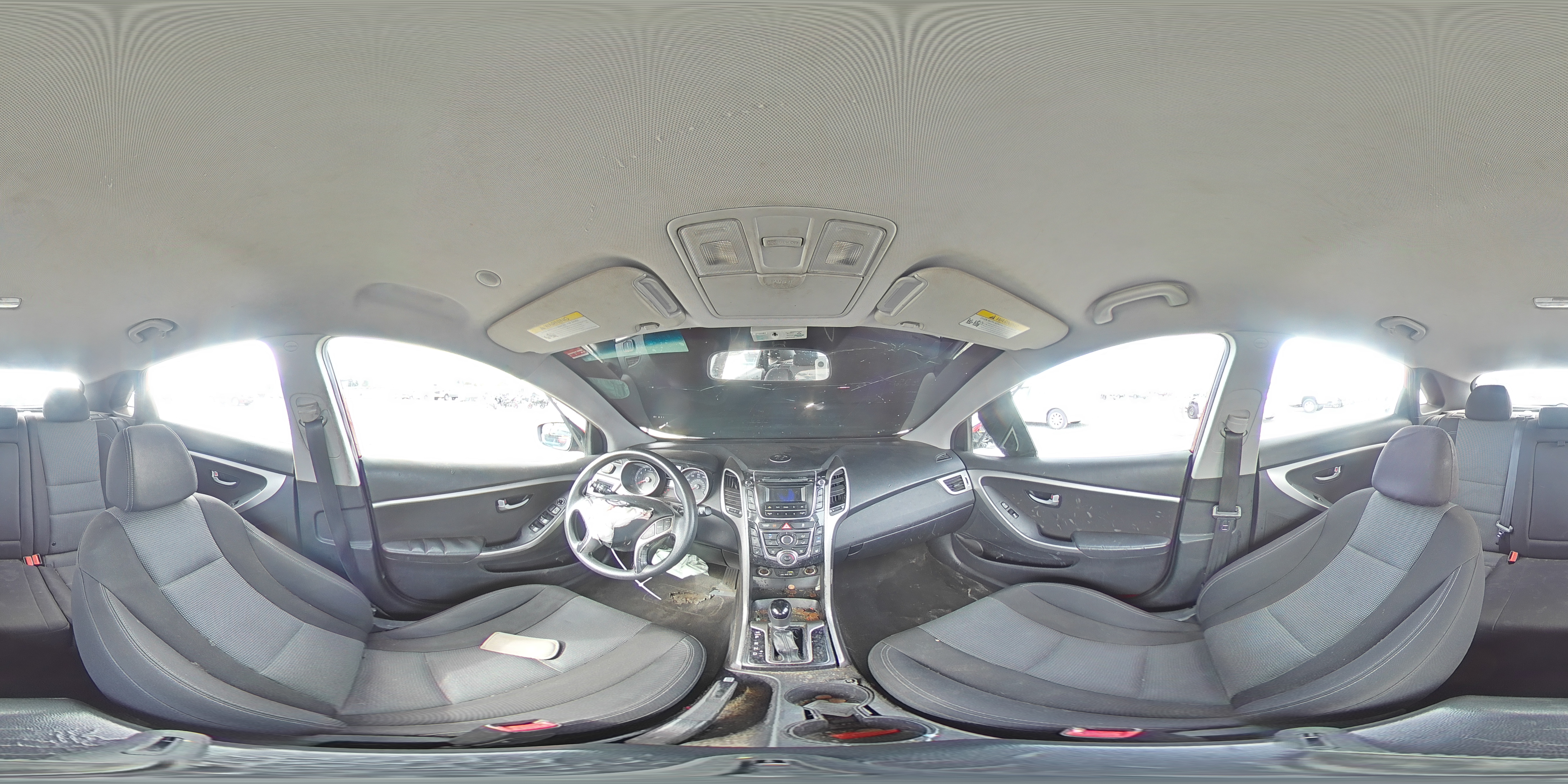2016 Hyundai Elantra VIN KMHD35LH2GU304758 Copart auction photo, front end / side damage thumbnail 12
