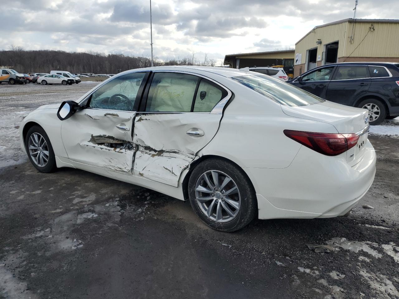 2021 Infiniti Q50 VIN JN1EV7AR2MM750398 Copart auction photo, side / minor dent/scratches damage thumbnail 2