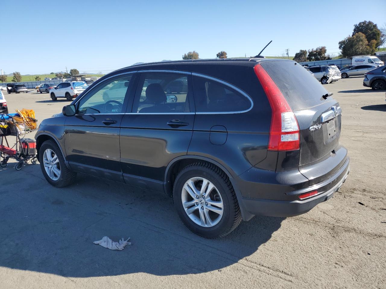 2011 Honda CR-V VIN JHLRE4H78BC034211 Copart auction photo, front end damage thumbnail 2