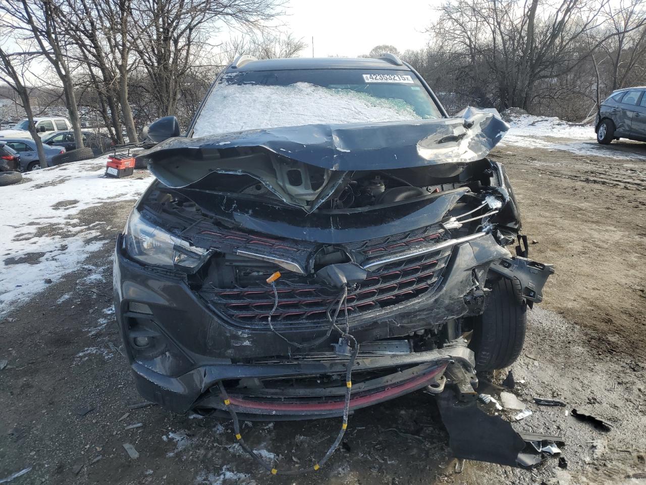 2021 Buick Encore VIN KL4MMBS26MB039292 Copart auction photo, front end damage thumbnail 5