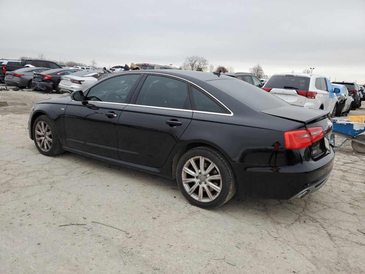 2014 Audi A6 VIN WAUHMAFC6EN018850 Copart auction photo, rear end / front end damage thumbnail 2
