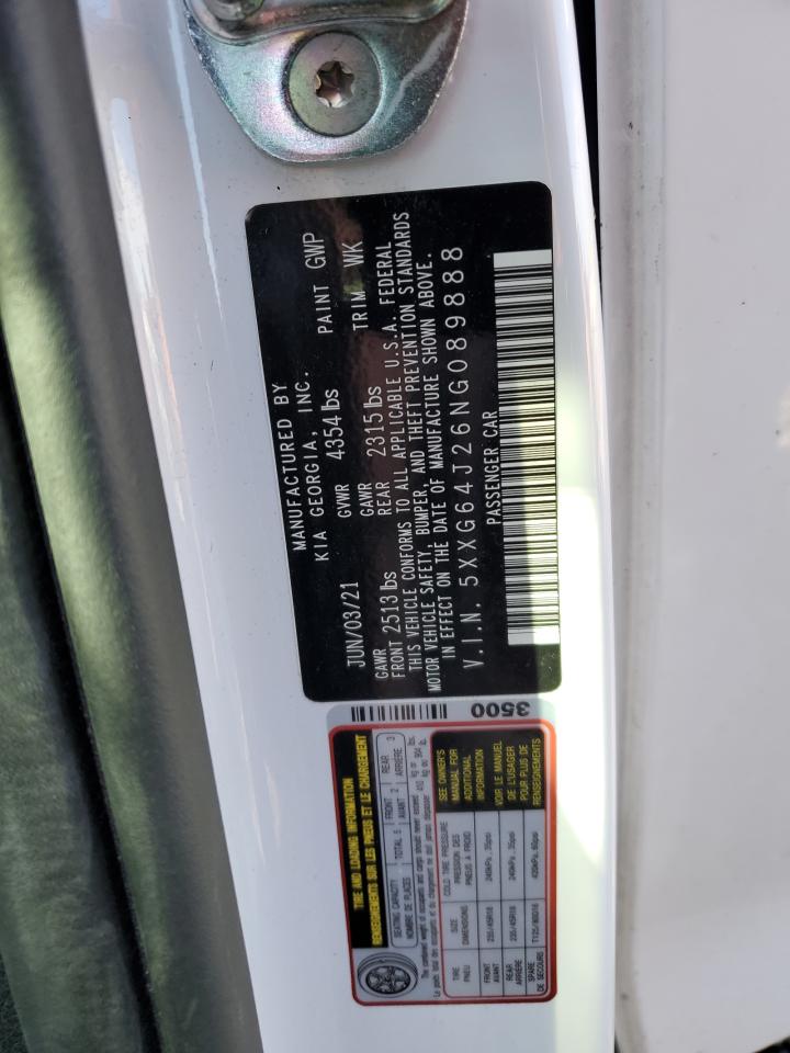 2022 KIA K5 VIN 5XXG64J26NG089888 Copart auction photo, side / rear end damage thumbnail 12