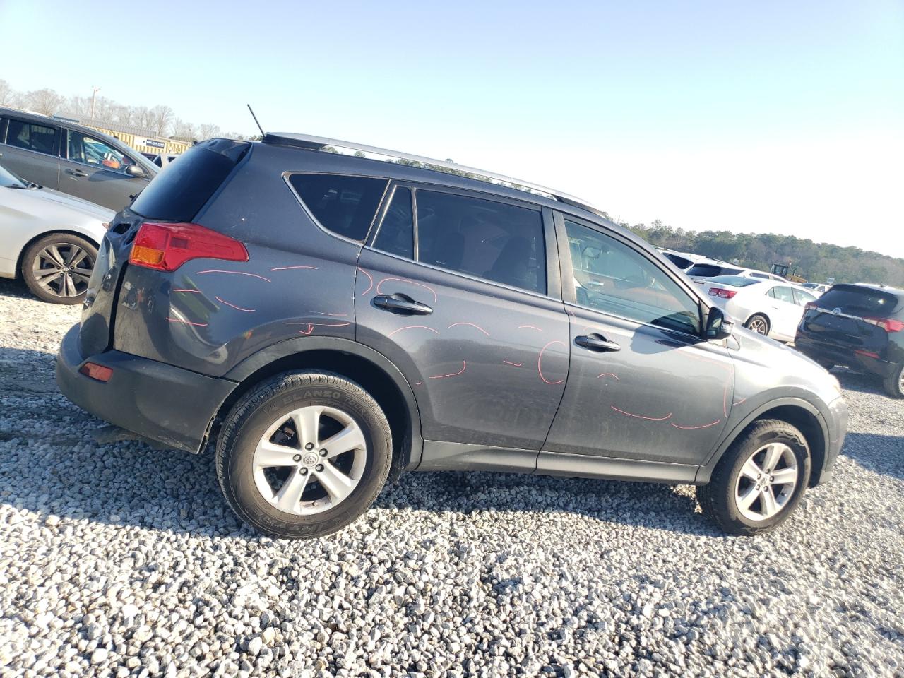 2014 Toyota RAV 4 VIN JTMWFREV6ED039046 Copart auction photo, rear end / minor dent/scratches damage thumbnail 3