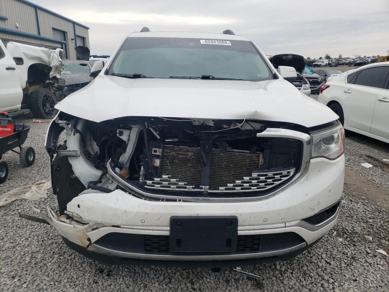 2017 GMC Acadia VIN 1GKKNXLS1HZ299140 Copart auction photo, front end / side damage thumbnail 5